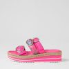 Shoes DJANGO & JULIETTE | Abbas Hot Pink Patent Multi Slides