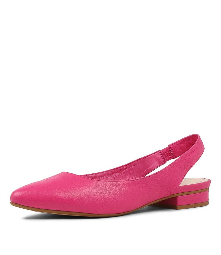 Shoes DIANA FERRARI | Dyani Fuchsia Leather Flat Shoes