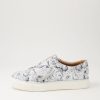 Shoes ZIERA | Poppies Xf Silver Gilded Leather Sneakers