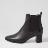 Shoes DIANA FERRARI | Larry Black Leather Ankle Boots