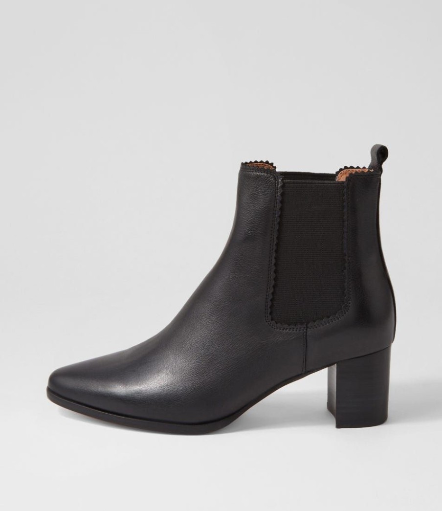 Shoes DIANA FERRARI | Larry Black Leather Ankle Boots