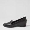 Shoes DIANA FERRARI | Fatima Black Leather Wedges