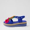 Shoes DJANGO & JULIETTE | Abela Cobalt Multi Leather Sandals