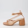 Shoes MOLLINI | Bahlia Dark Tan Leather Sandals