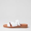 Shoes DIANA FERRARI | Jordanas White Leather Slides