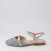 Shoes MOLLINI | Greyhem Light Denim Woven Leather Flat Shoes