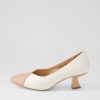 Shoes DJANGO & JULIETTE | Dinah Dark Nude Ivory Leather Heels