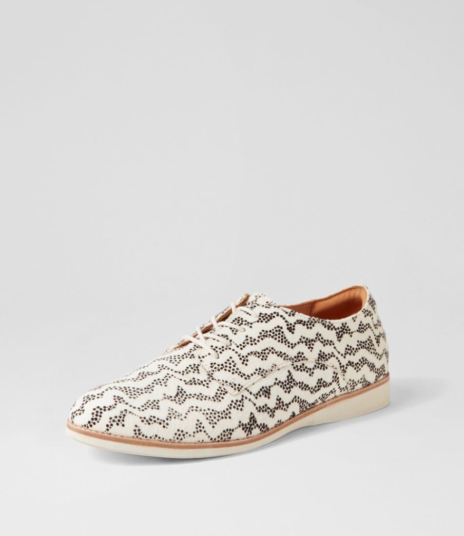 Shoes ROLLIE | Derby Print X Ripple Leopard Pony Lace Up Flats