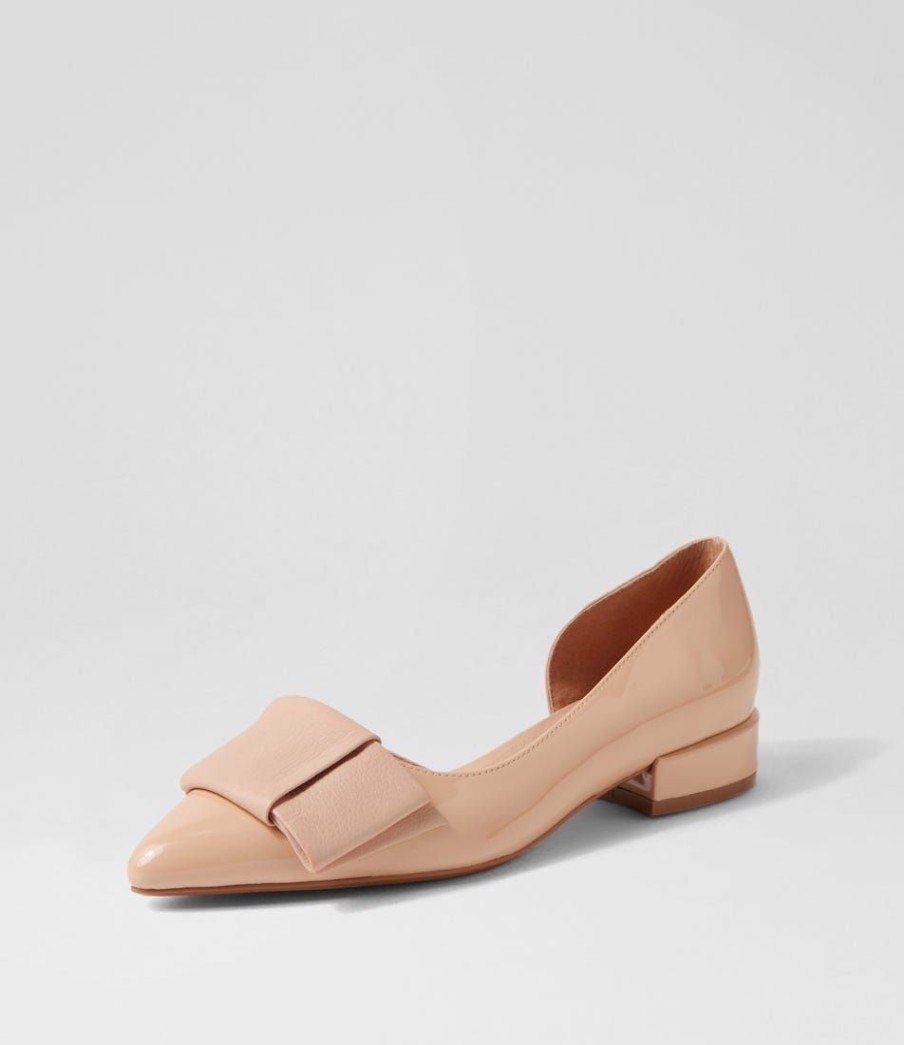 Shoes DJANGO & JULIETTE | Etha Nude Patent Leather Flat Shoes