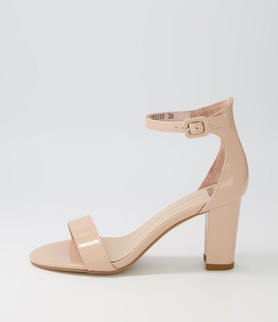 Shoes MOLLINI | Gessie Nude Patent Leather Sandals