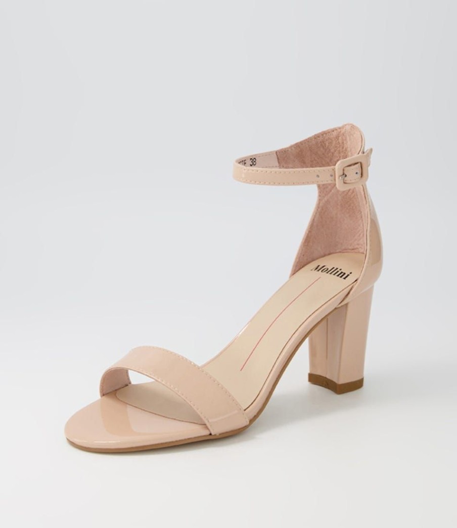 Shoes MOLLINI | Gessie Nude Patent Leather Sandals