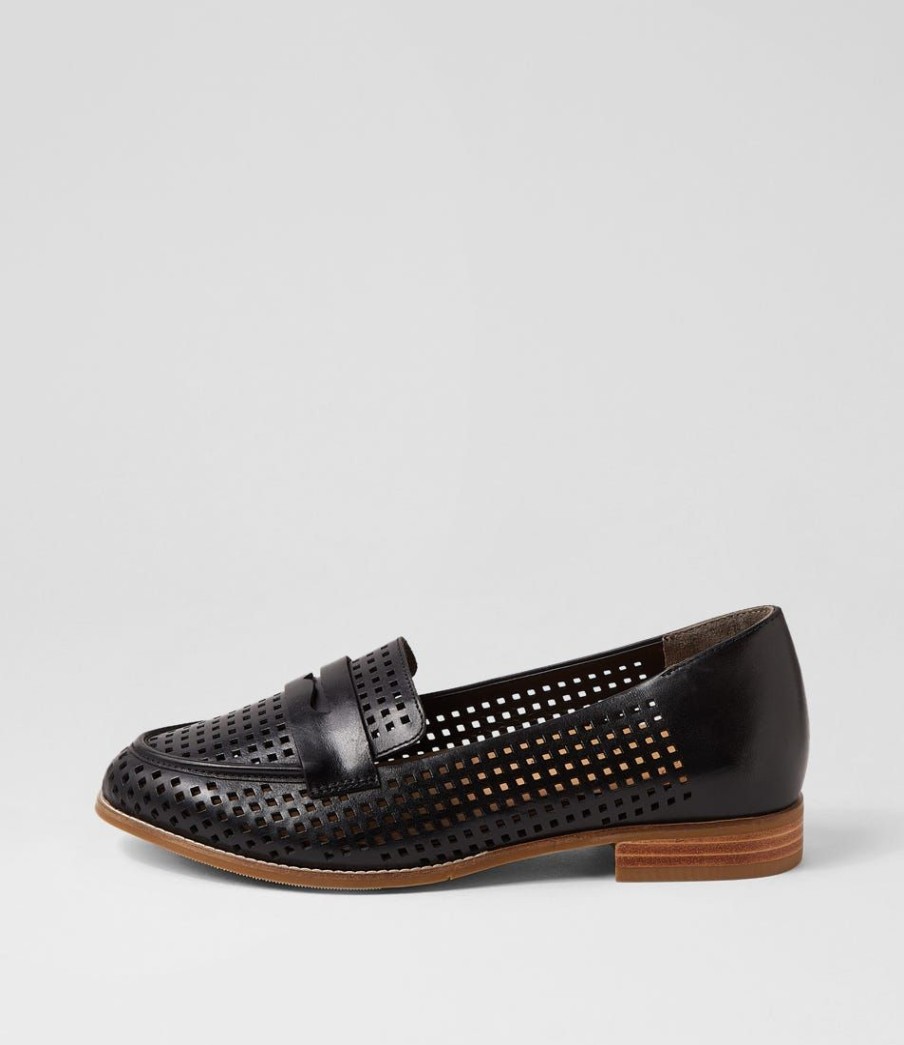 Shoes ZIERA | Toppiey Xf Black Leather Loafers