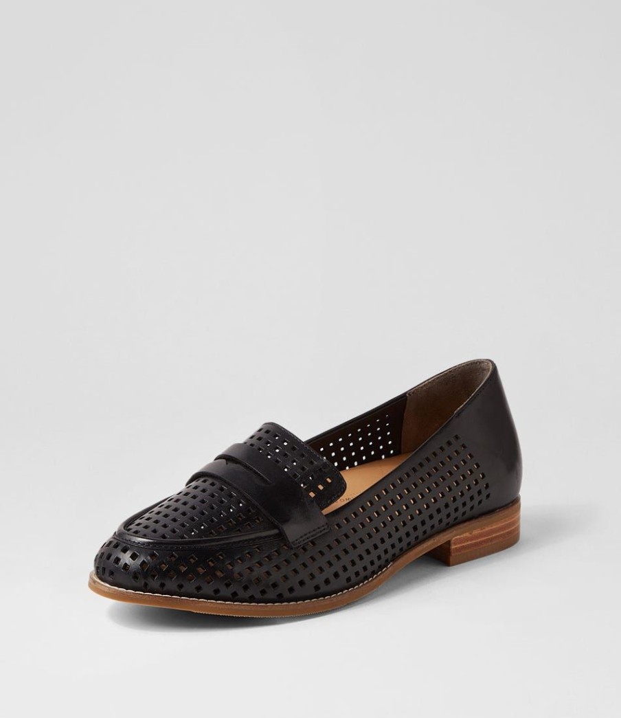 Shoes ZIERA | Toppiey Xf Black Leather Loafers