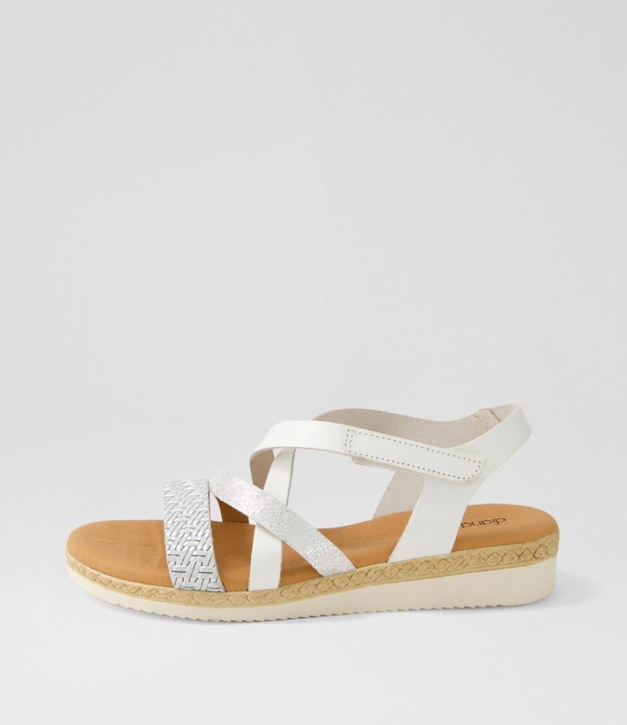 Shoes DIANA FERRARI | Andreina White Multi Sandals