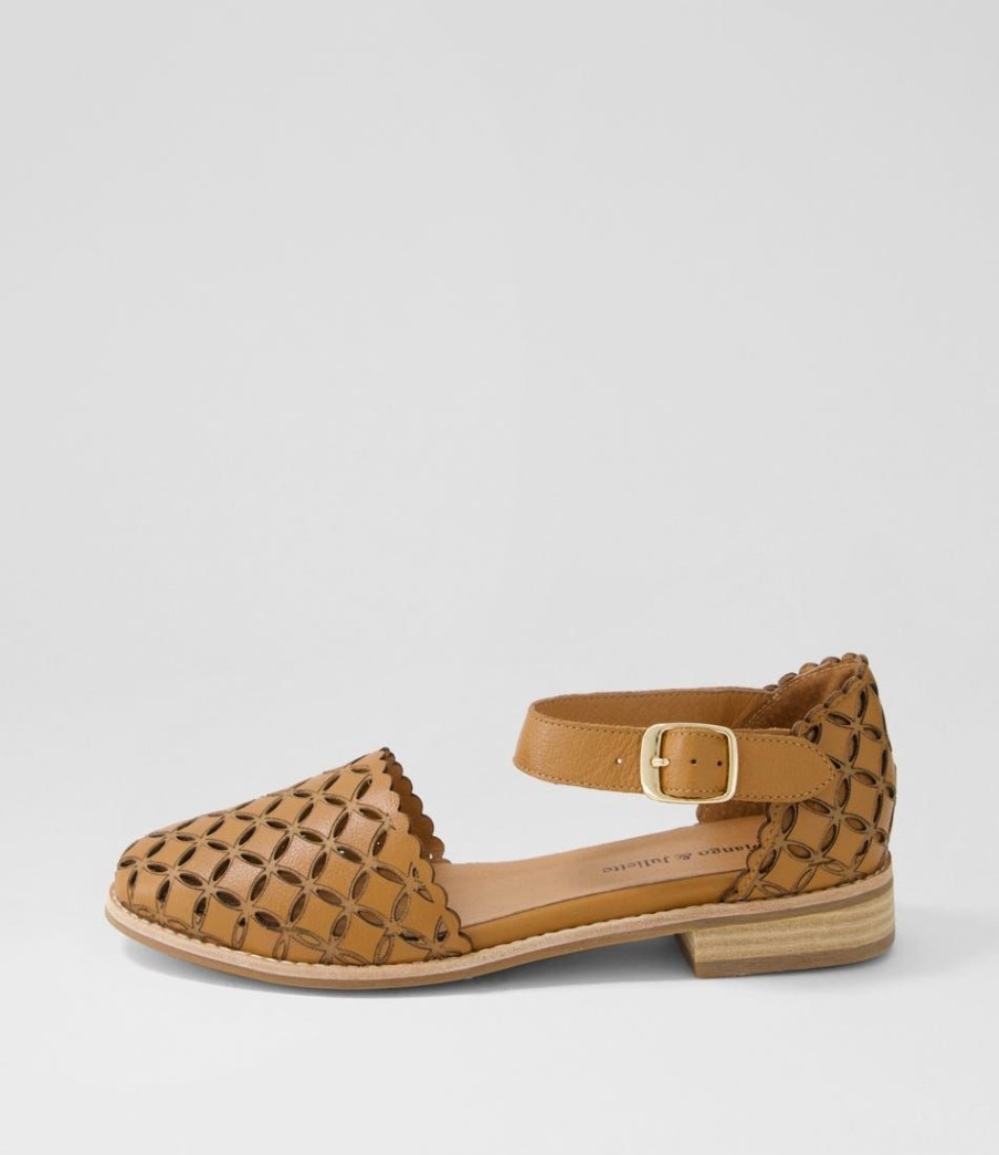 Shoes DJANGO & JULIETTE | Ashby Dark Tan Leather Mary Janes