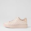 Shoes DJANGO & JULIETTE | Yoyo Dusty Pink Rose Gold Leather Sneakers