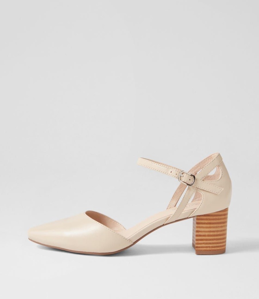 Shoes DIANA FERRARI | Loctavia Cream Leather Heels