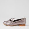 Shoes ZIERA | Tamest Xf Pewter Squares Leather Loafers