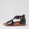 Shoes ZIERA | Jeskie W Black Tan Leather Sandals