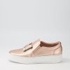 Shoes DJANGO & JULIETTE | Lafayette Pale Rose Gold Leather Sneakers