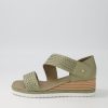 Shoes DJANGO & JULIETTE | Ide Khaki Weave Leather Espadrilles