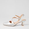 Shoes DJANGO & JULIETTE | Charissa Silver Leather Heels