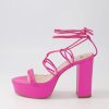 Shoes MOLLINI | Allieo Fuchsia Leather Sandals