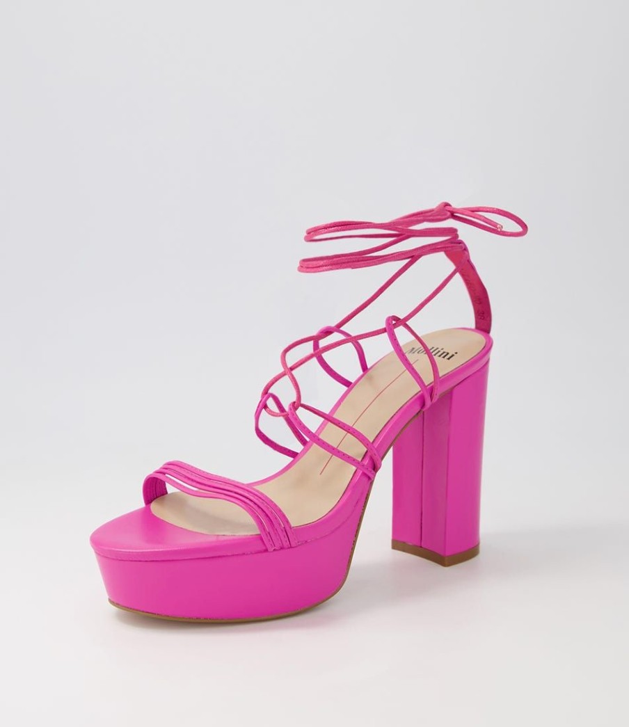 Shoes MOLLINI | Allieo Fuchsia Leather Sandals