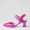 Shoes DJANGO & JULIETTE | Paschal Fuchsia Satin Leather Heels