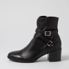 Shoes DJANGO & JULIETTE | Melvine Black Leather Ankle Boots