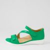 Shoes ZIERA | Demir W Bright Emerald Leather Sandals