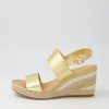 Shoes DJANGO & JULIETTE | Pama Gold Multi Leather Espadrilles