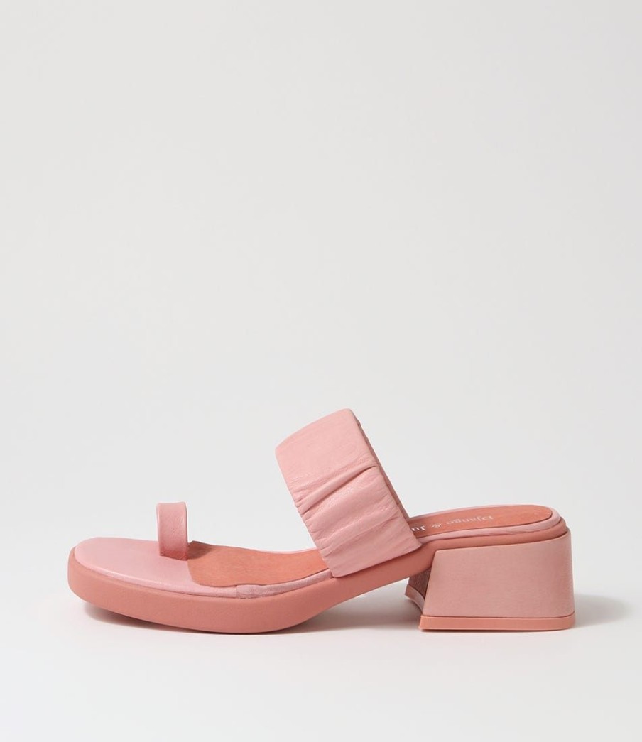 Shoes DJANGO & JULIETTE | Panga Pretty Pink Leather Sandals