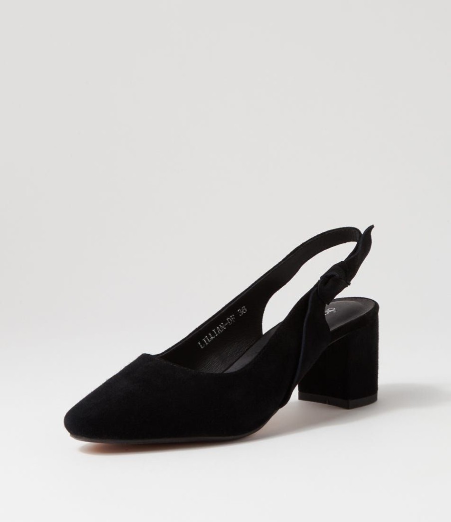 Shoes DIANA FERRARI | Lillian Black Suede Heels