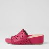 Shoes DIANA FERRARI | Theah Dark Fuchsia Leather Sandals