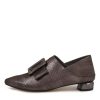 Shoes DJANGO & JULIETTE | Fares Pewter Cut Leather Flat Shoes