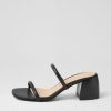 Shoes MOLLINI | Bonni Black Leather Mules