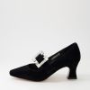 Shoes DJANGO & JULIETTE | Perkinso Black Suede Heels