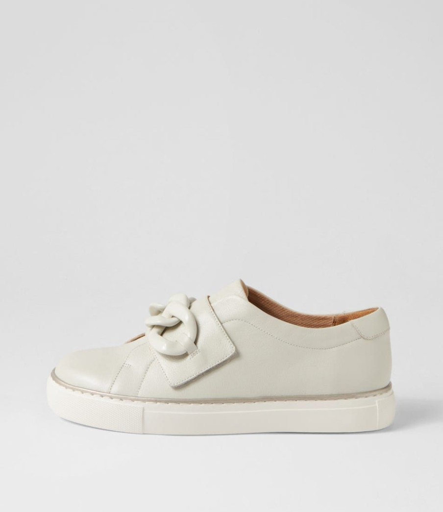 Shoes ZIERA | Peeko Xf Ivory Leather Sneakers