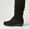 Shoes ZIERA | Seattle Xf Black Tumble Nubuck Calf Boots