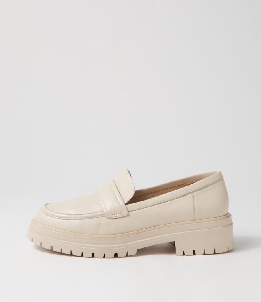 Shoes MOLLINI | Alanta Cream Leather Loafers