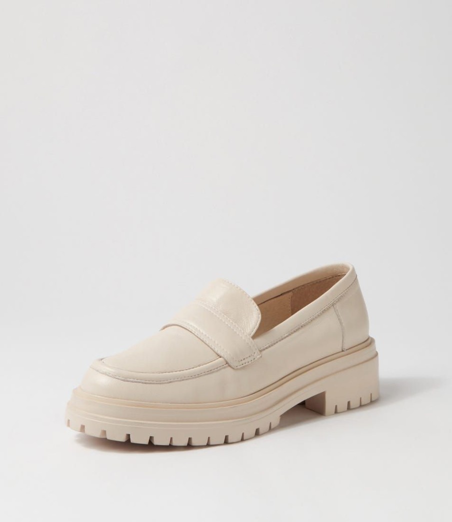 Shoes MOLLINI | Alanta Cream Leather Loafers