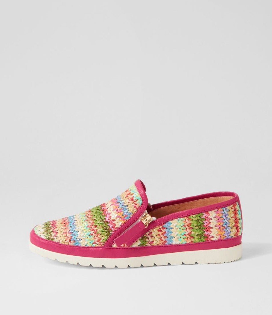 Shoes DIANA FERRARI | Ashess Fuchsia Multi Flat Shoes