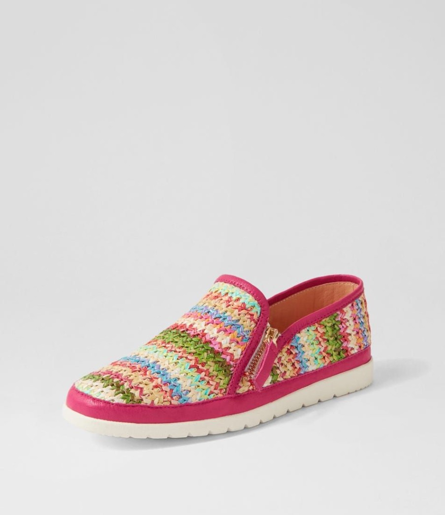 Shoes DIANA FERRARI | Ashess Fuchsia Multi Flat Shoes