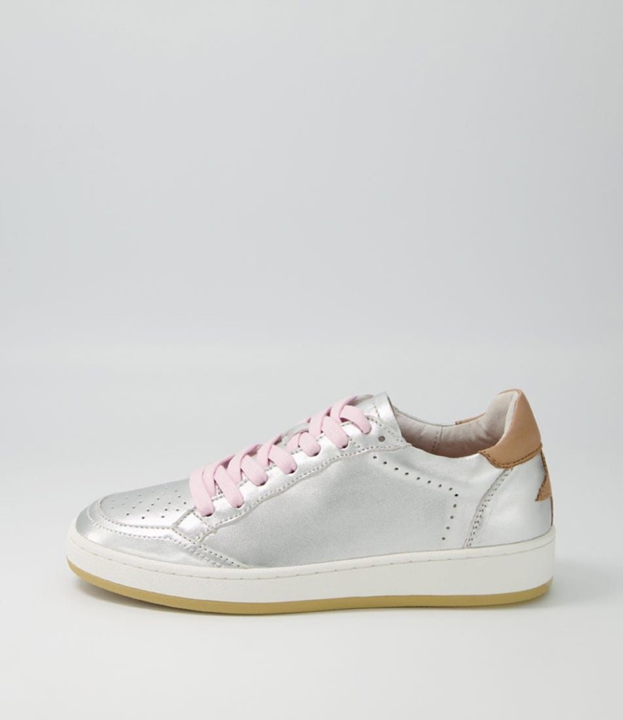 Shoes ALFIE & EVIE | Plant Camel Gold Leather Sneakers