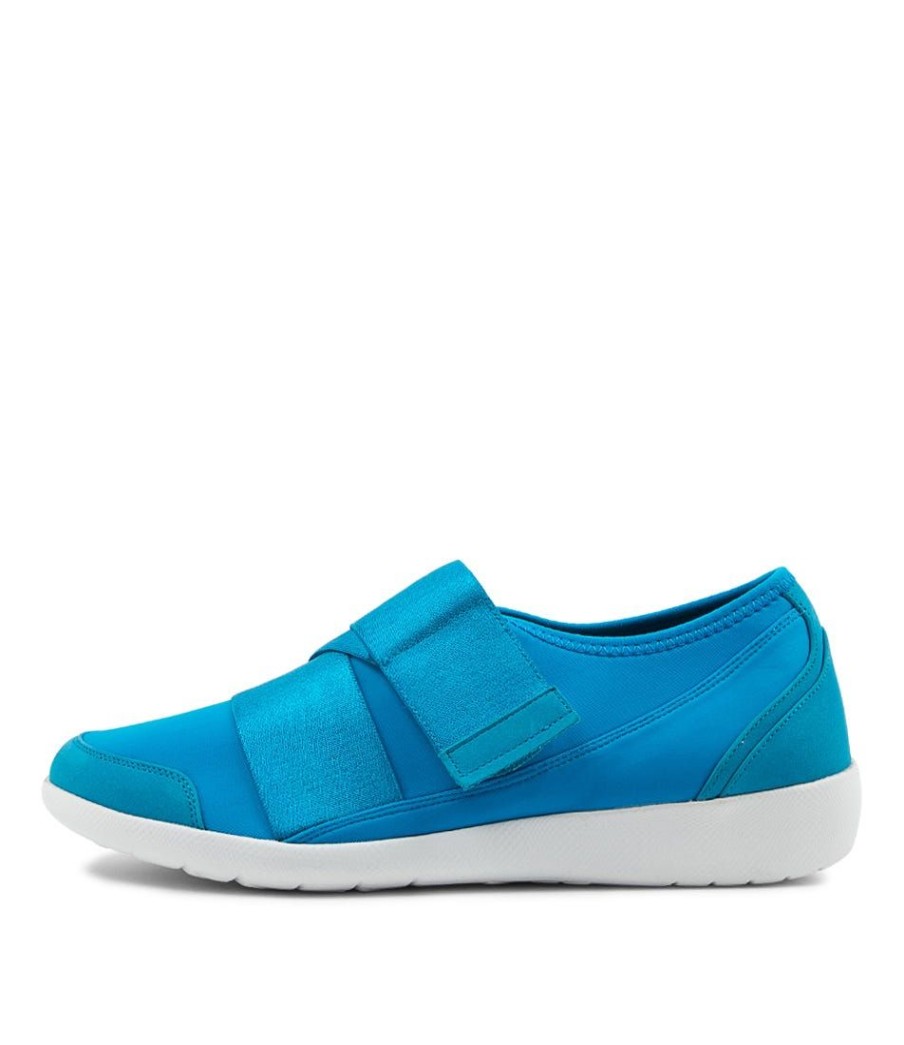 Shoes ZIERA | Urban Ff Turquoise Neoprene Sneakers