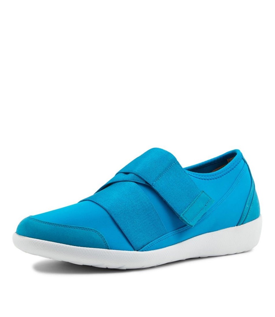 Shoes ZIERA | Urban Ff Turquoise Neoprene Sneakers