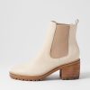 Shoes MOLLINI | Biscoti Oatmilk Leather Chelsea Boots