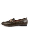 Shoes MOLLINI | Goose Olive Leather Loafers