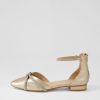 Shoes DIANA FERRARI | Diamond Champagne Leather Flat Shoes